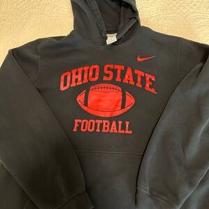 Nike Black and Red Ohio State Sweater